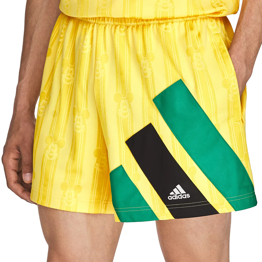 Adidas x Brain Dead x Disney Football Shorts | Bold Gold - Image 3