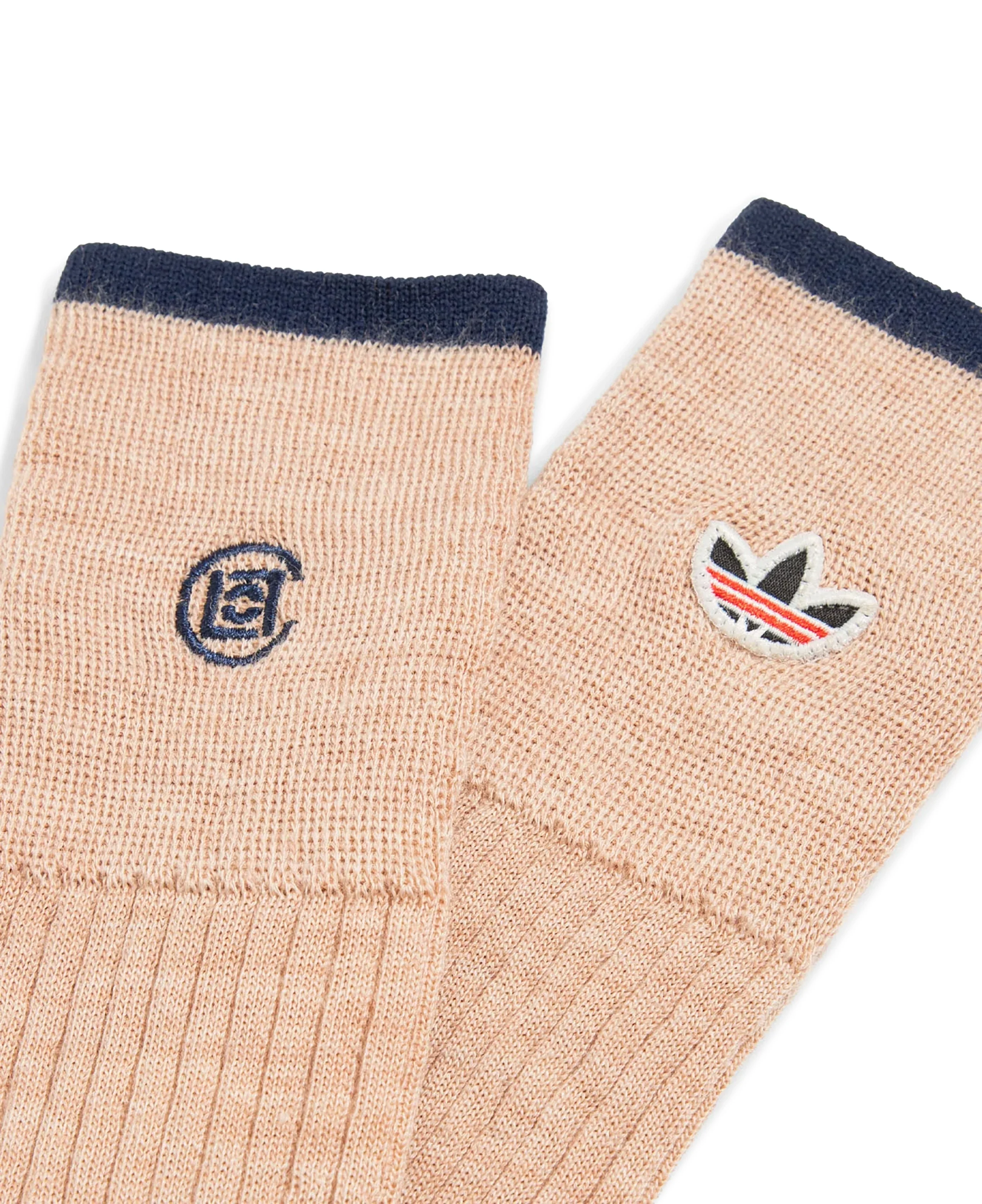 Adidas x CLOT by Edison Chen Socks | Warm Sandstone - Image 3