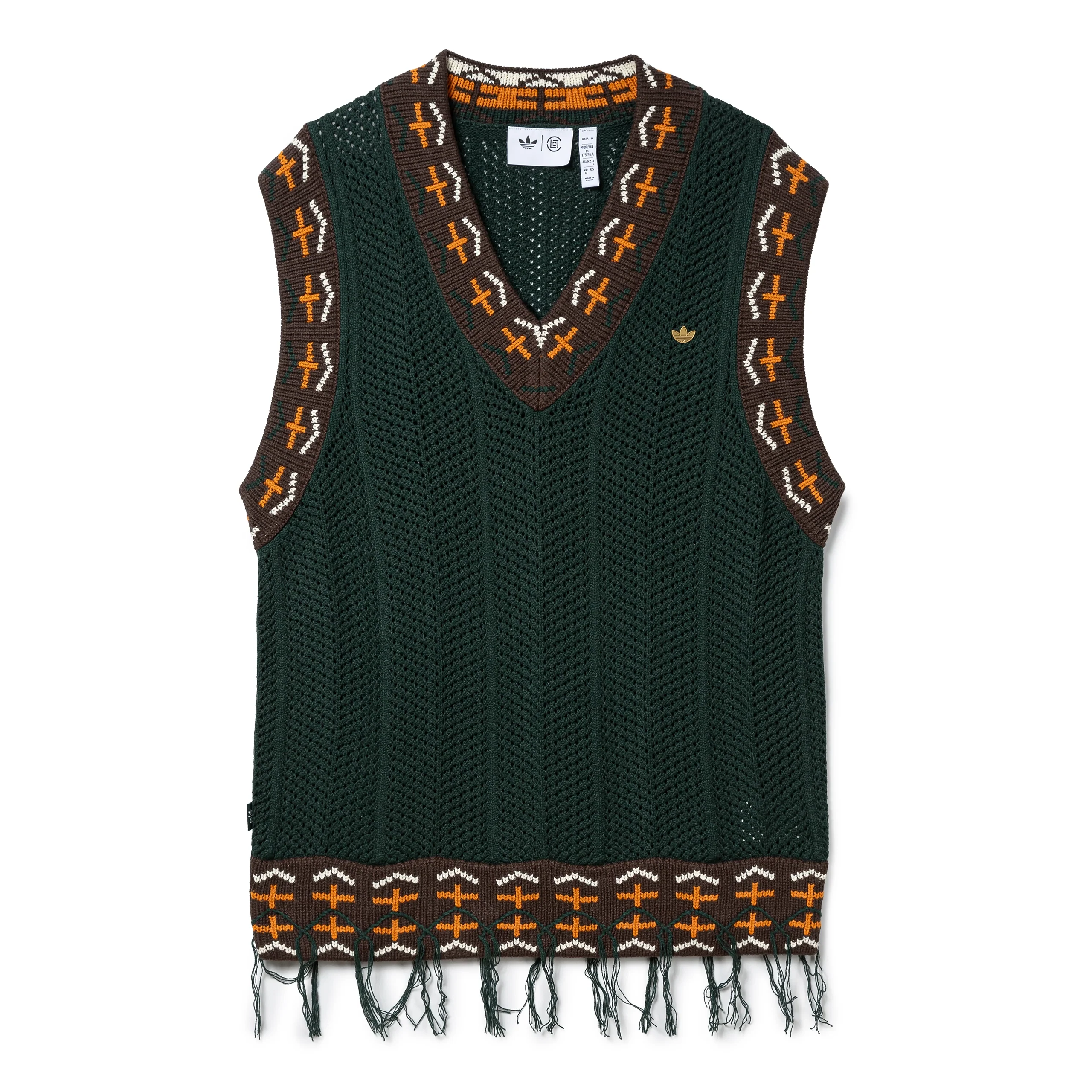 Adidas x CLOT Crochet Vest by Edison Chen | Green Night