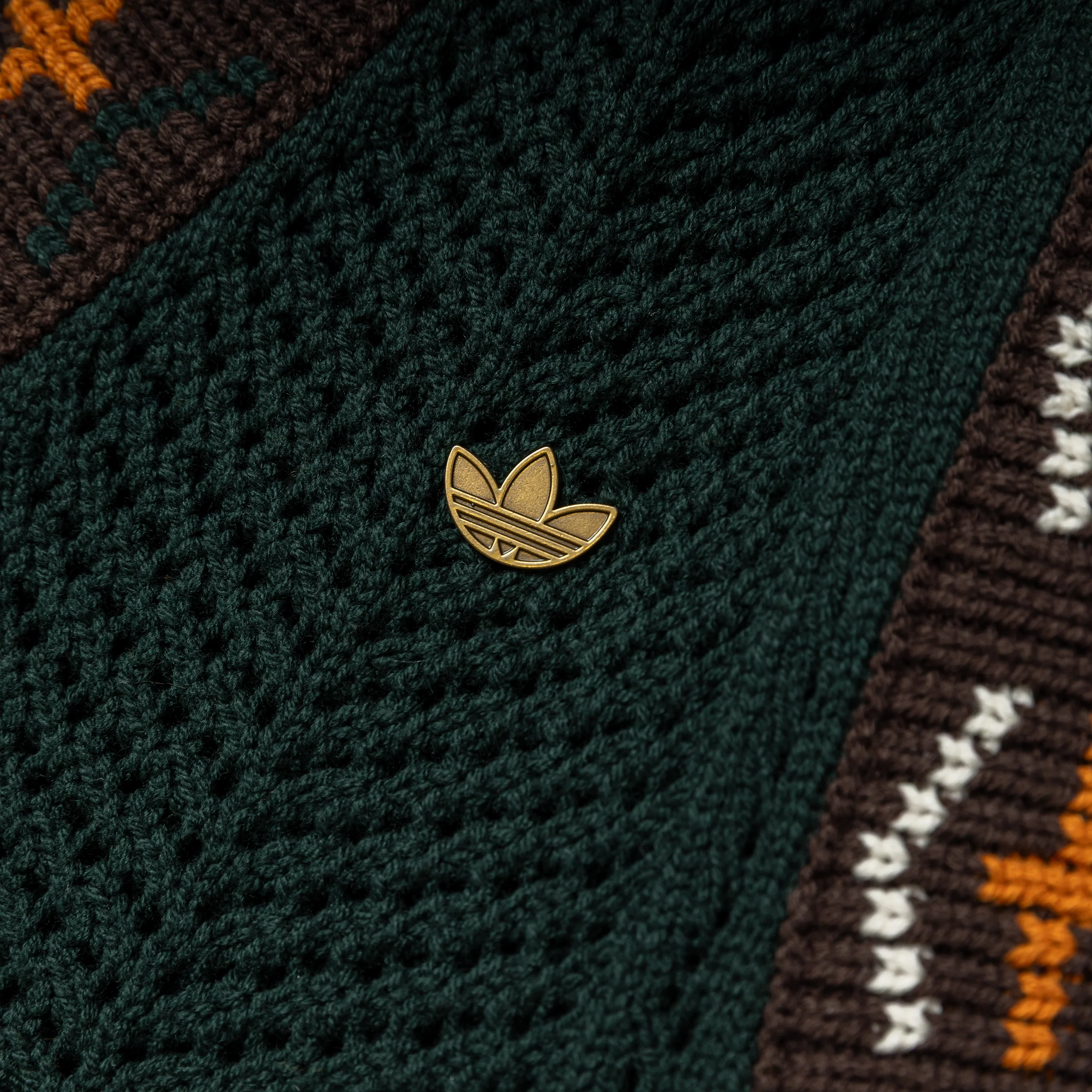 Adidas x CLOT Crochet Vest by Edison Chen | Green Night - Image 3