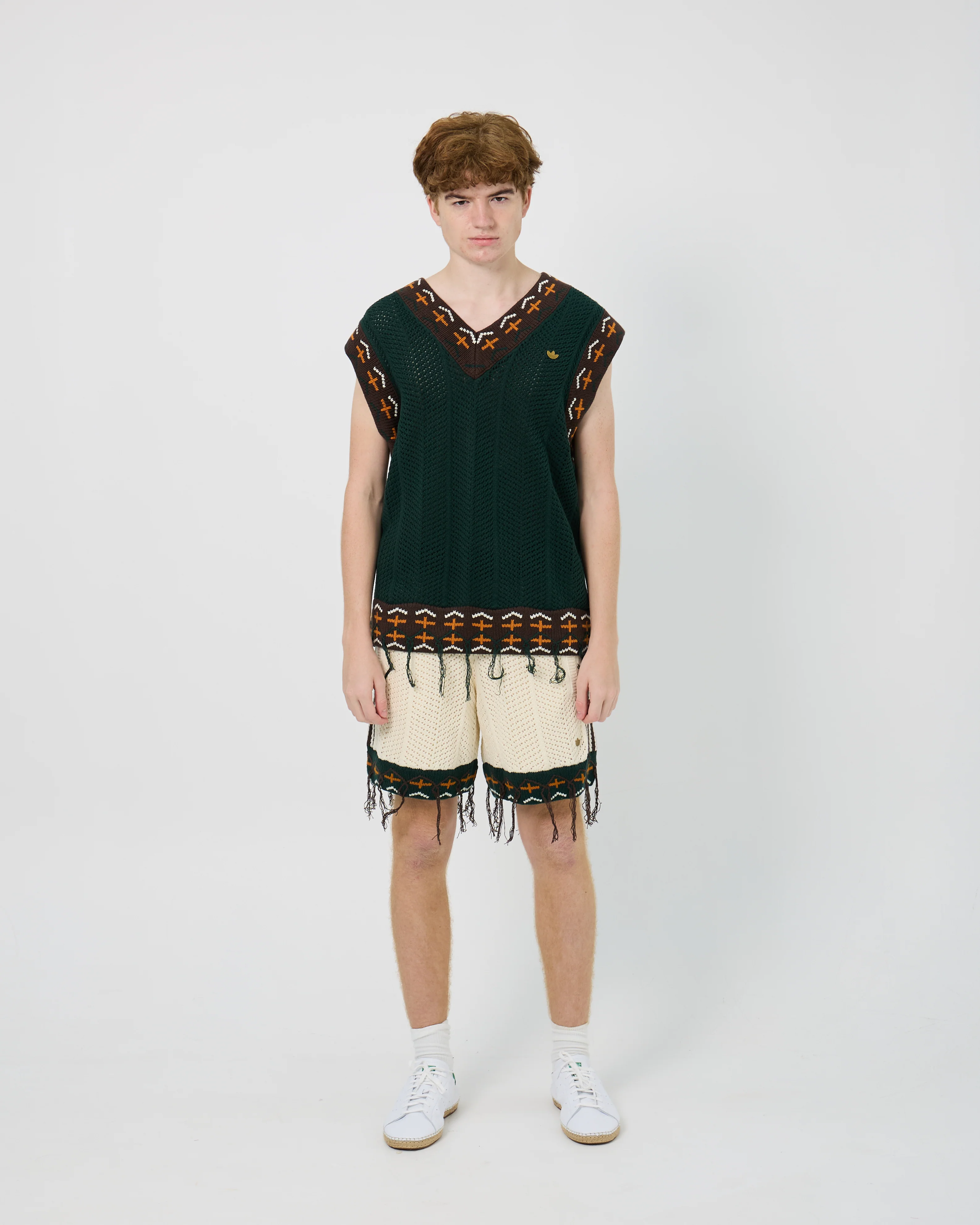 Adidas x CLOT Crochet Vest by Edison Chen | Green Night - Image 7