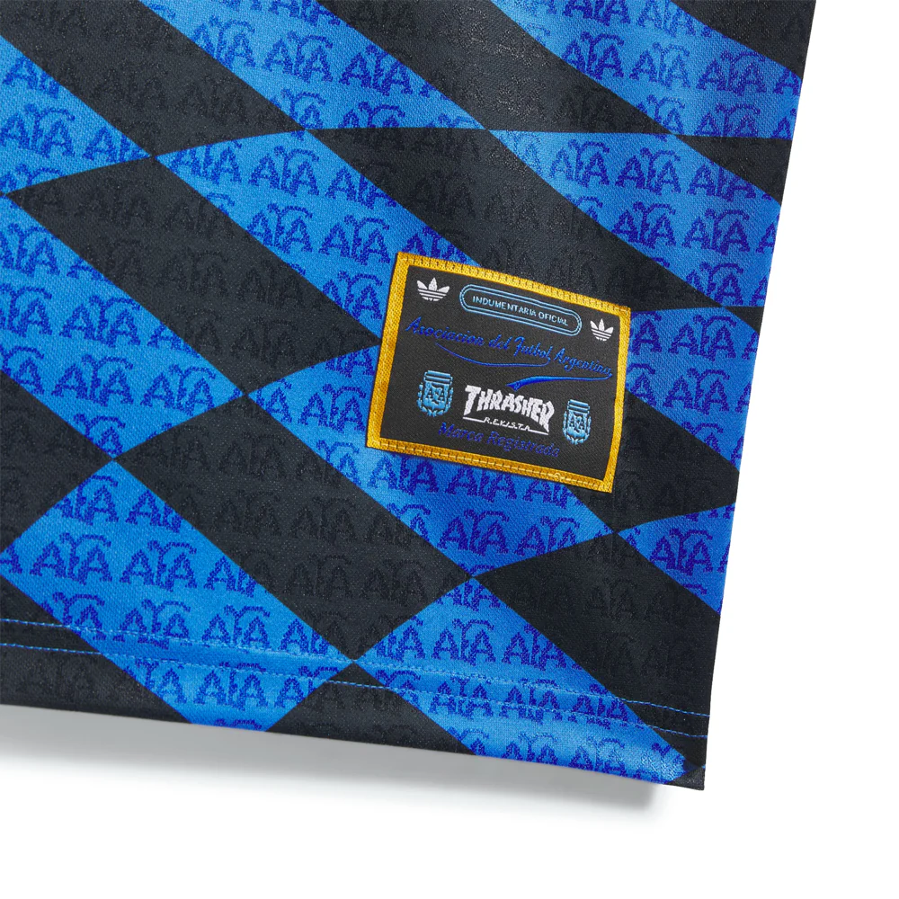 Adidas x Thrasher x Argentina Jersey | Black Blue - Image 3