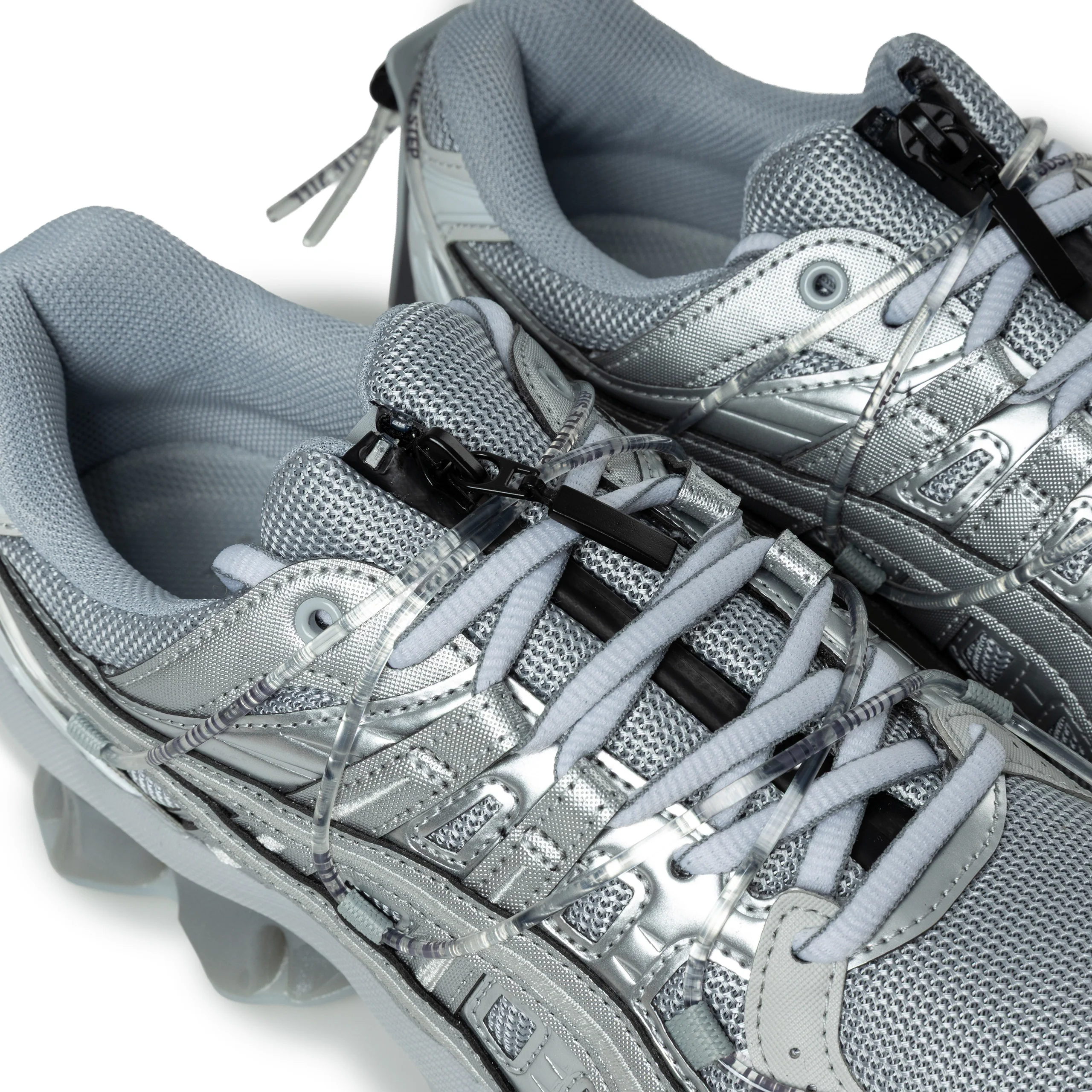 Asics x Yoasobi Gel-Kinetic Fluent | Grey Silver - Image 4