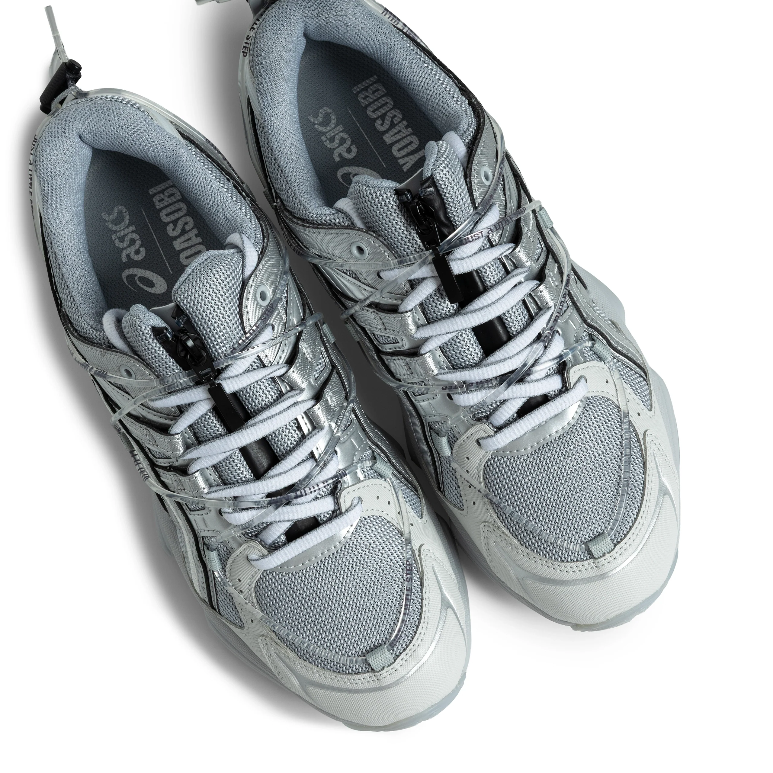 Asics x Yoasobi Gel-Kinetic Fluent | Grey Silver - Image 5