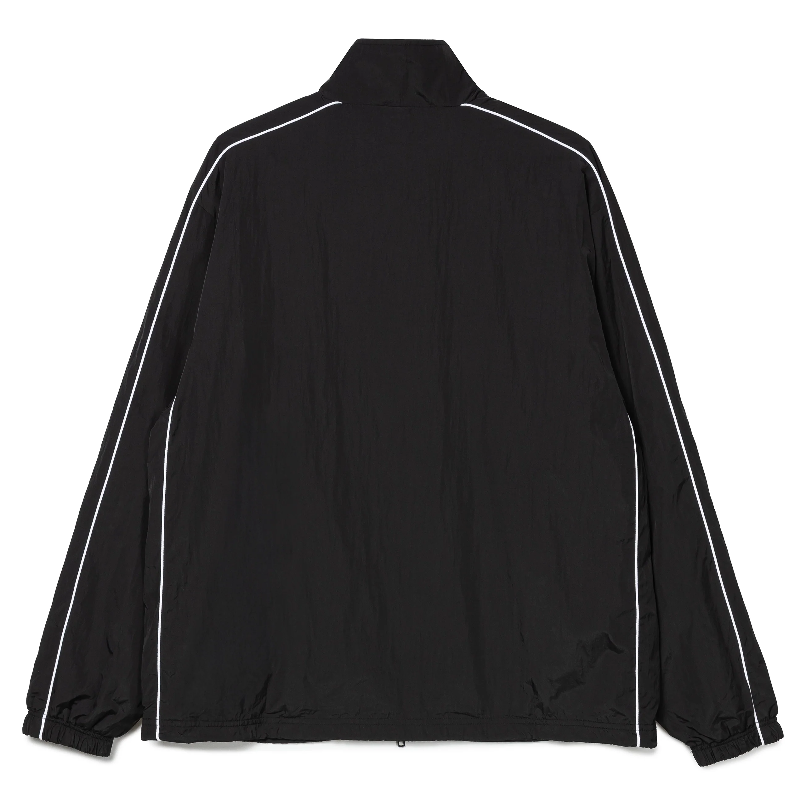 Athletic Nylon Track Jacket | Black - Image 2