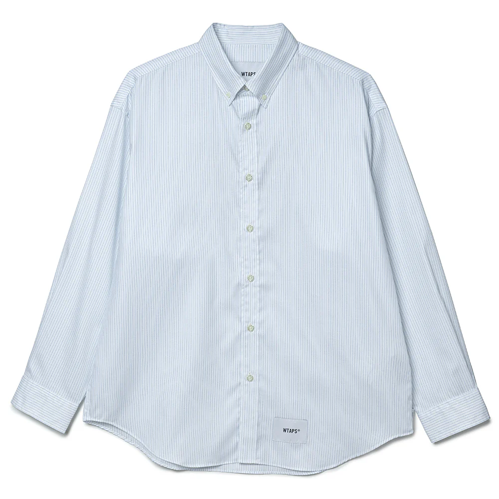 BD 02 / LS / Cotton. Herringbone. Textile. OF | Blue - Image 2