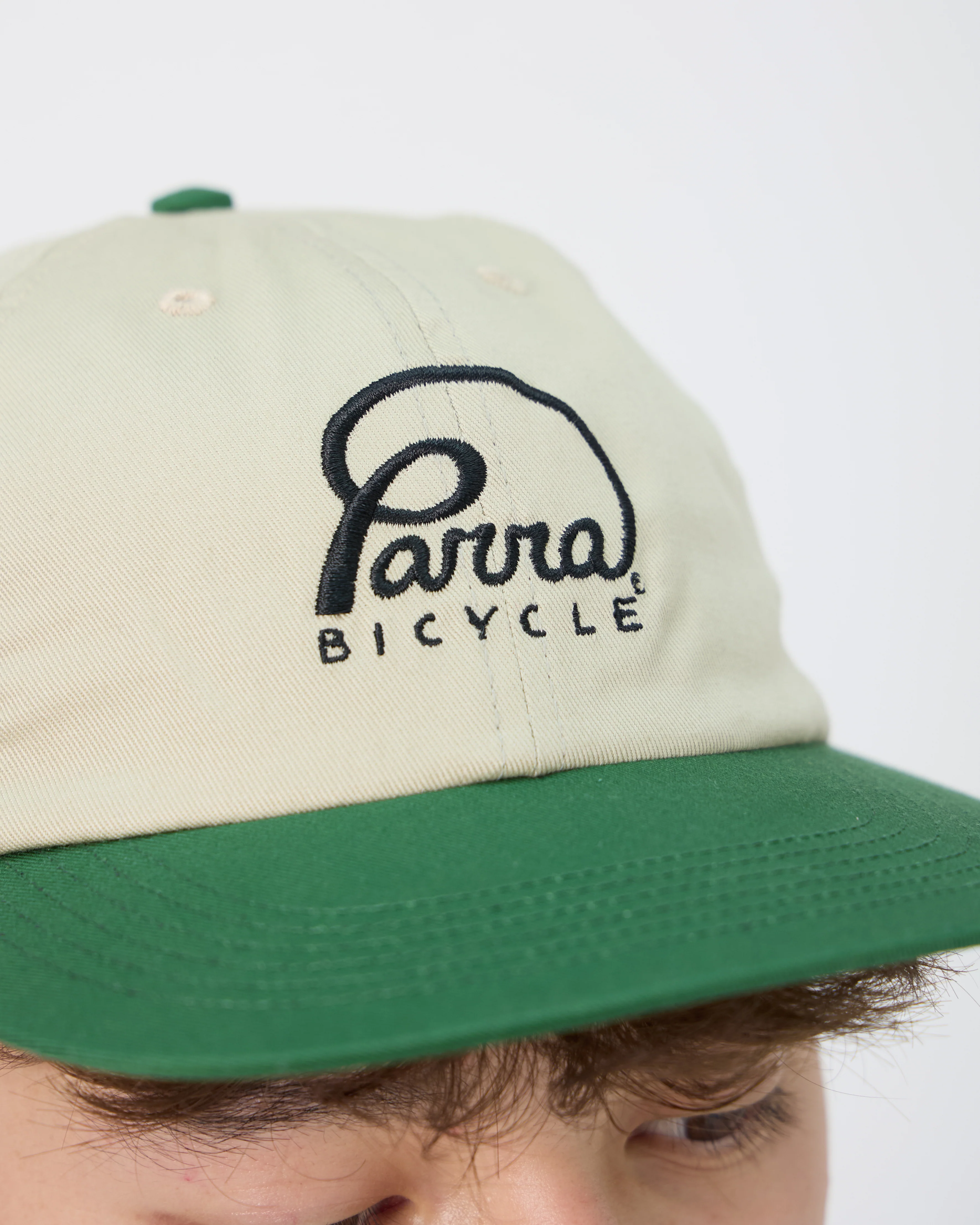 Bicycle Logo 6 Panel Hat | Green - Image 6