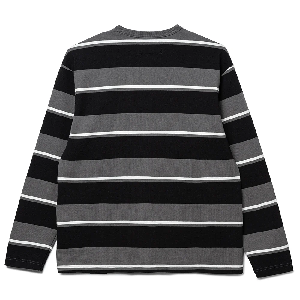 Border L/S Crew Neck | Gray - Image 2