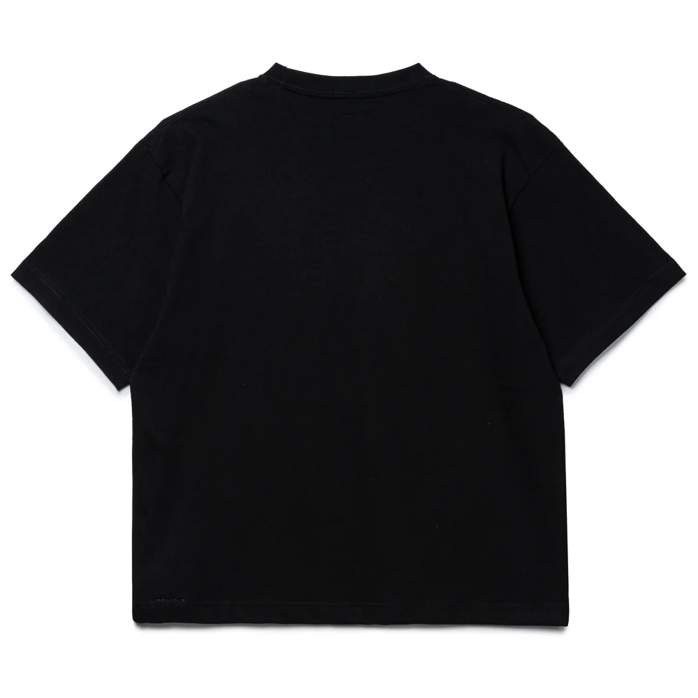 Caligraphy Embroidery Tee | Black - Image 2
