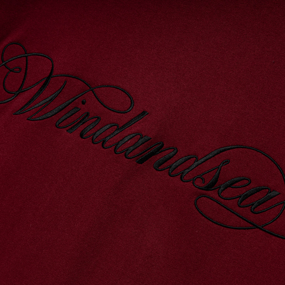 Caligraphy Embroidery Tee | Red - Image 3