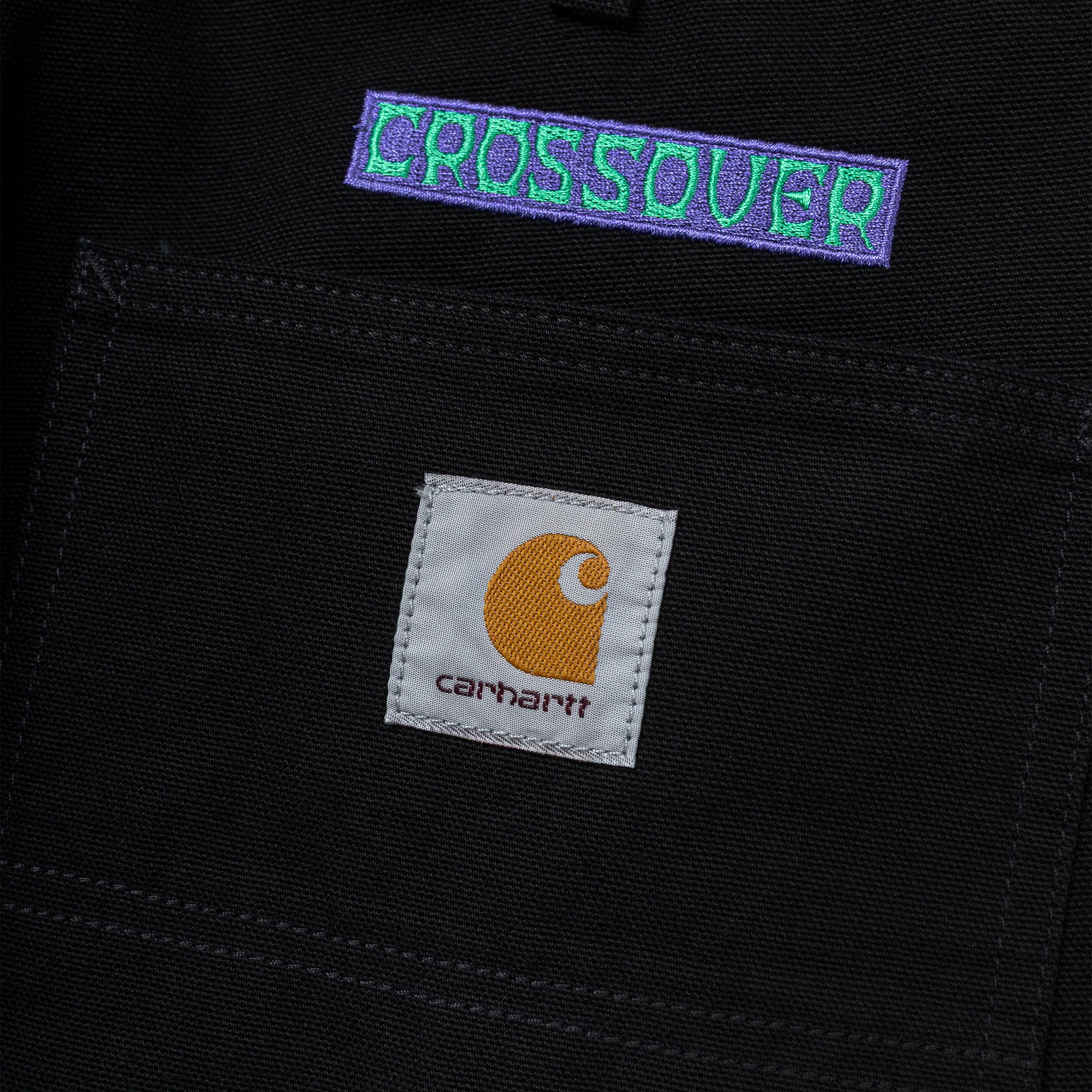 Carhartt WIP x CROSSOVER Single Knee Pant | Black - Image 4