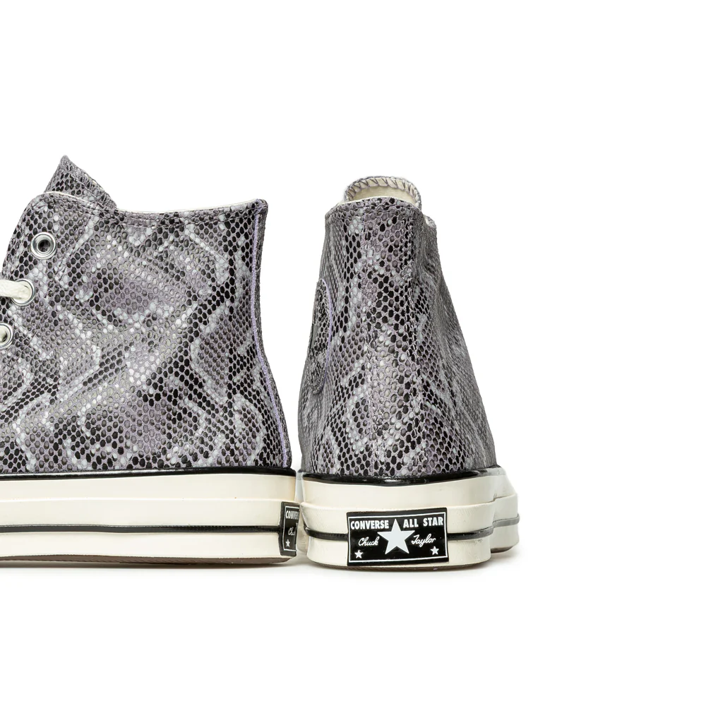 Chuck 70 Snakeskin Print Hi | Black Grey - Image 6