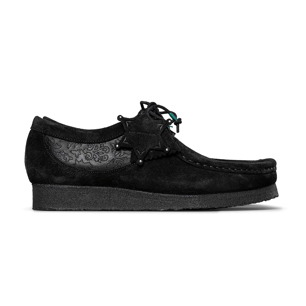 Clarks x Andersson Bell Wallabee | Black Embroidery