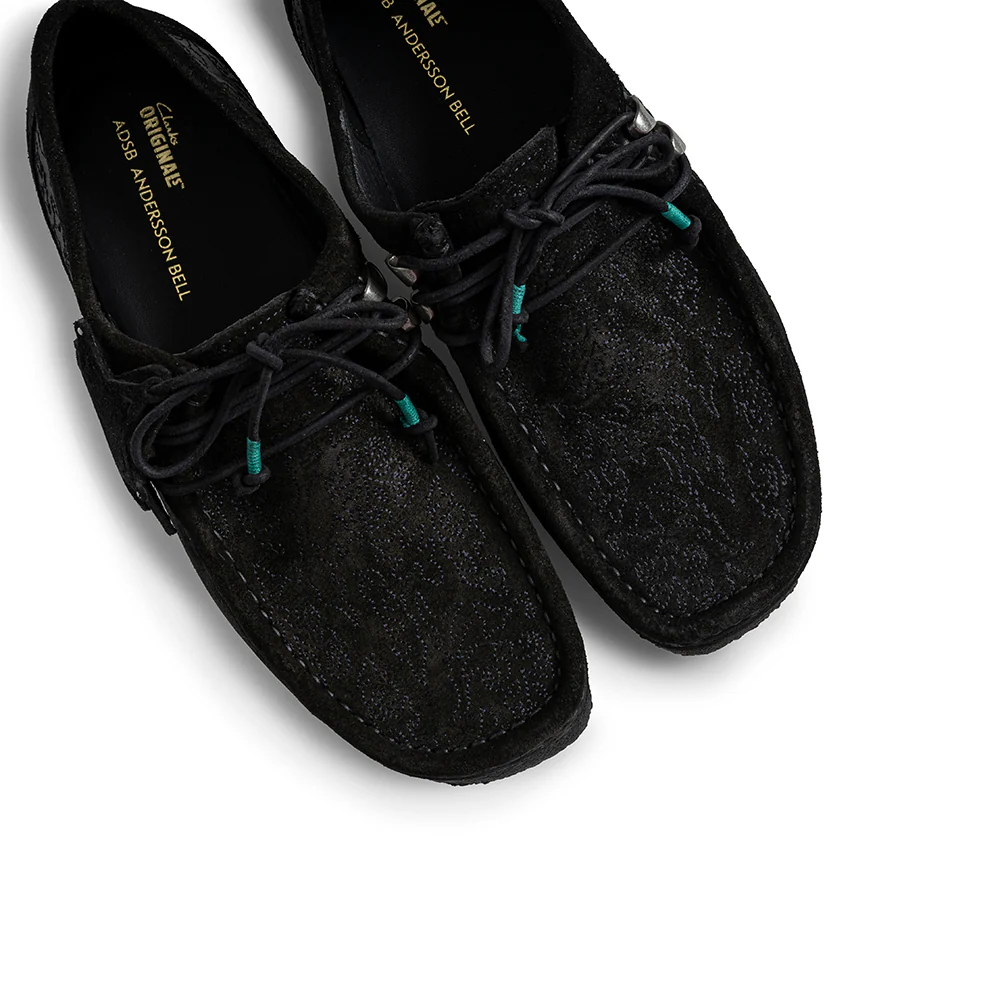 Clarks x Andersson Bell Wallabee | Black Embroidery - Image 5