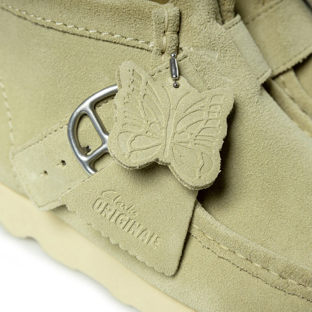 Clarks x Needles Walla Strap Boots Maple Suede | Beige - Image 4