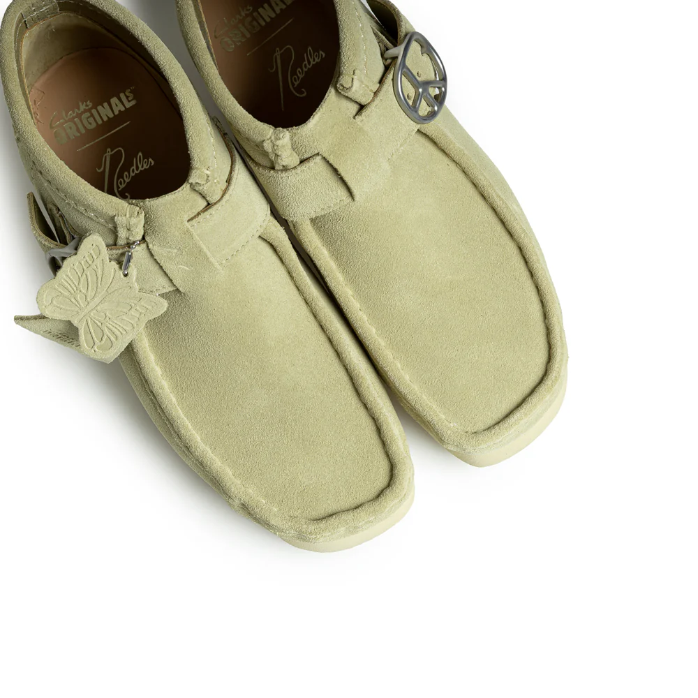 Clarks x Needles Walla Strap Boots Maple Suede | Beige - Image 5
