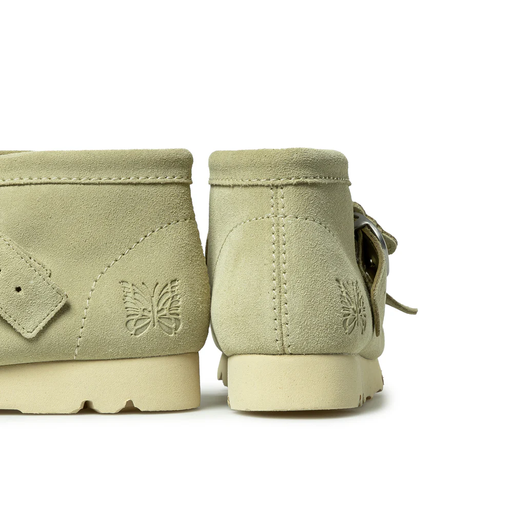 Clarks x Needles Walla Strap Boots Maple Suede | Beige - Image 6