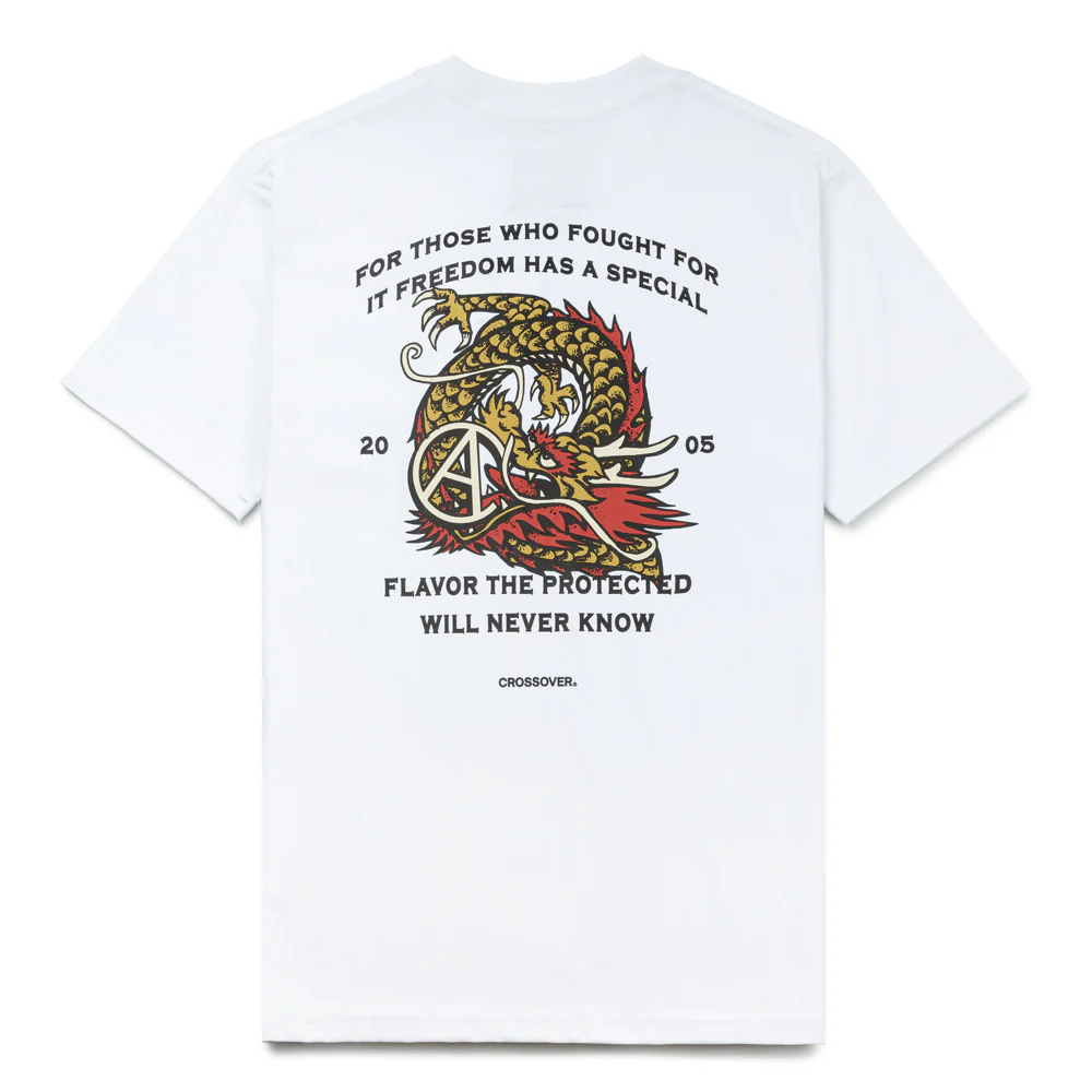 CROSSOVER "Year Of The Dragon" Pocket Tee | White