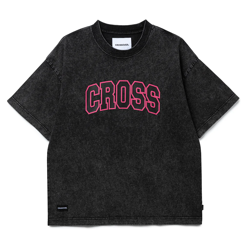 Collegiate Over Tee | Black White