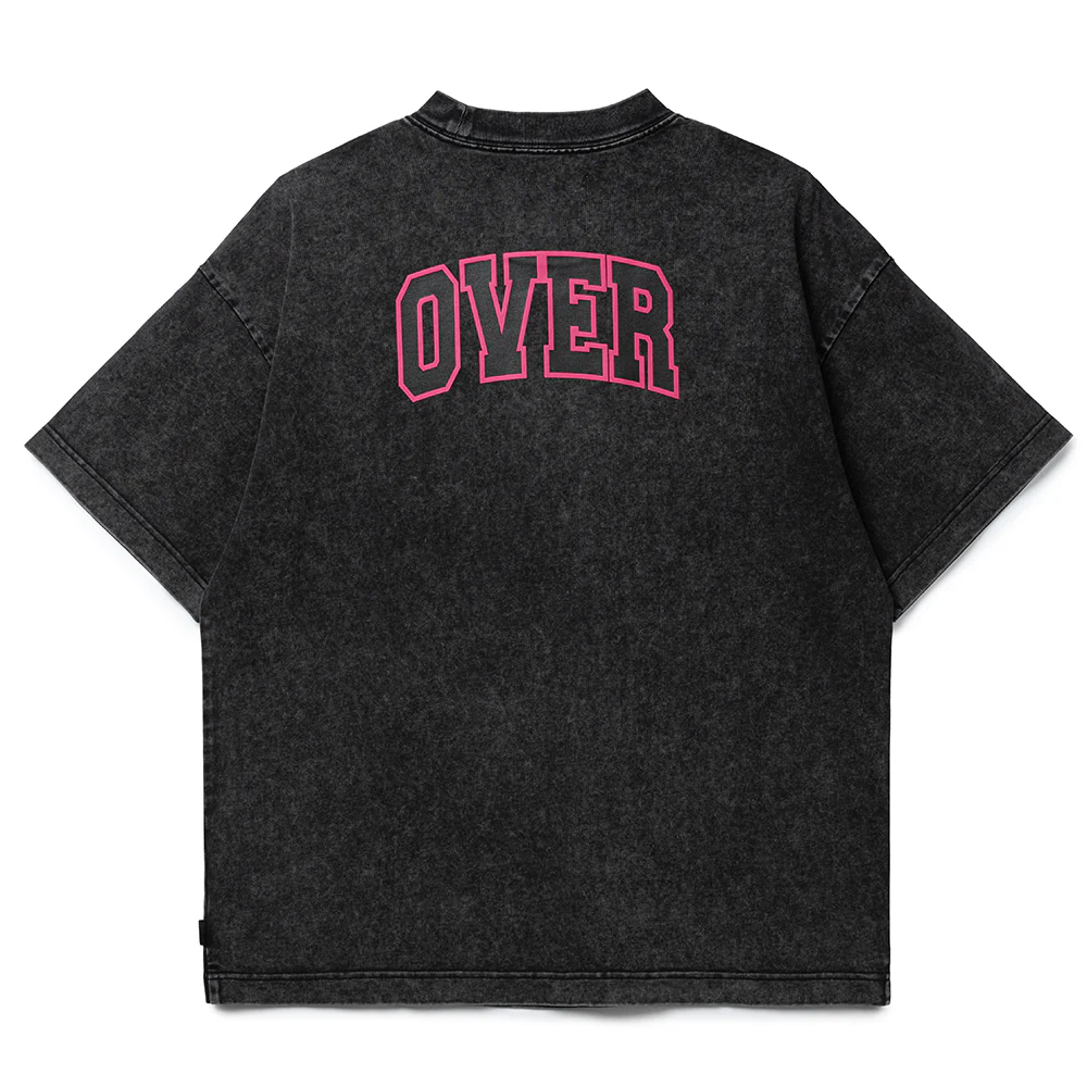 Collegiate Over Tee | Black White - Image 2
