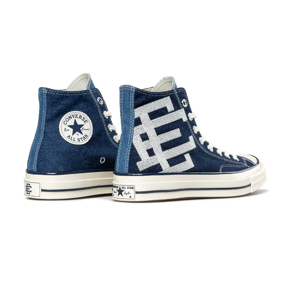 Converse x Eric Emanuel Chuck 70 High Top | Navy Blue - Image 3