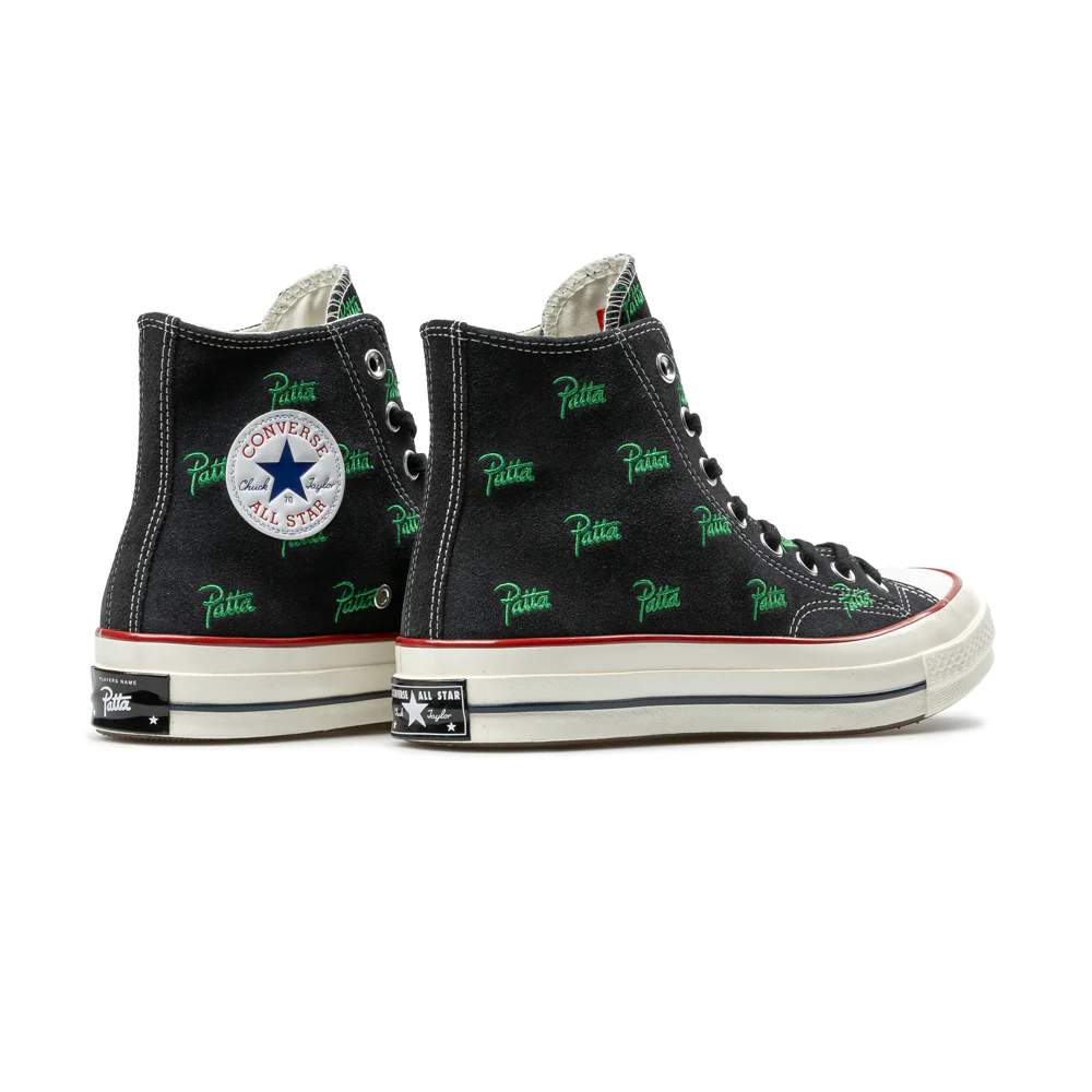 Converse x Patta Chuck 70 Hi | Black Jolly Green - Image 3