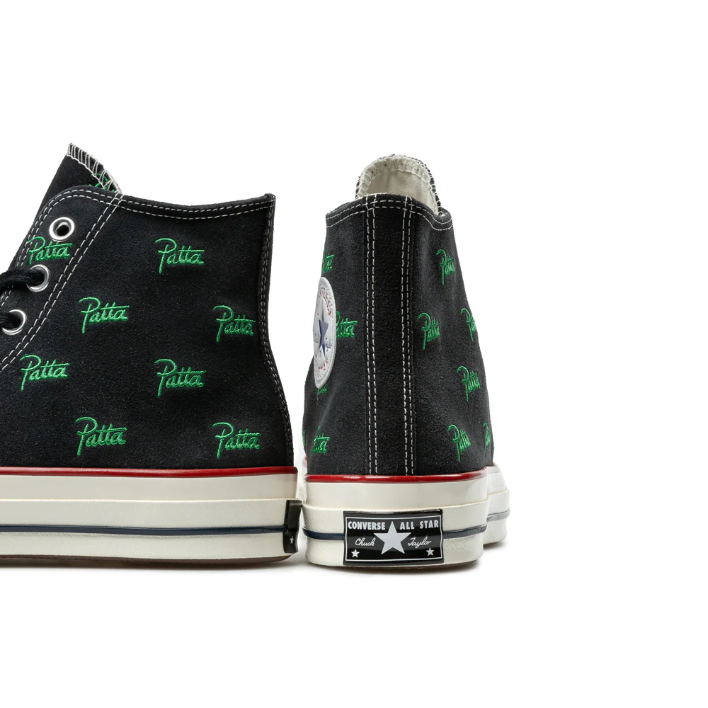 Converse x Patta Chuck 70 Hi | Black Jolly Green - Image 6