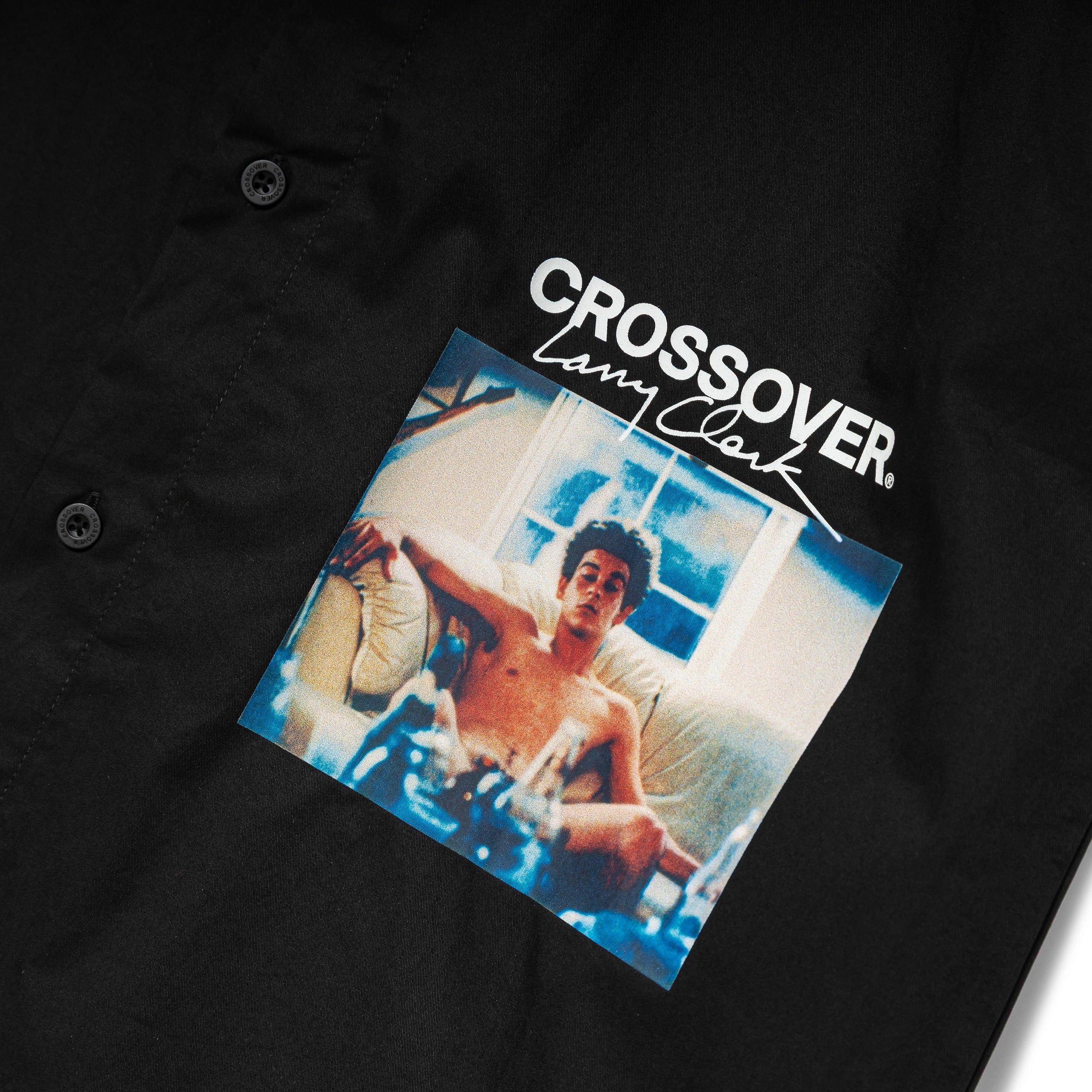 CROSSOVER® × KIDS by Larry Clark 30th Anniversary '01' Shirt | Black - Image 3