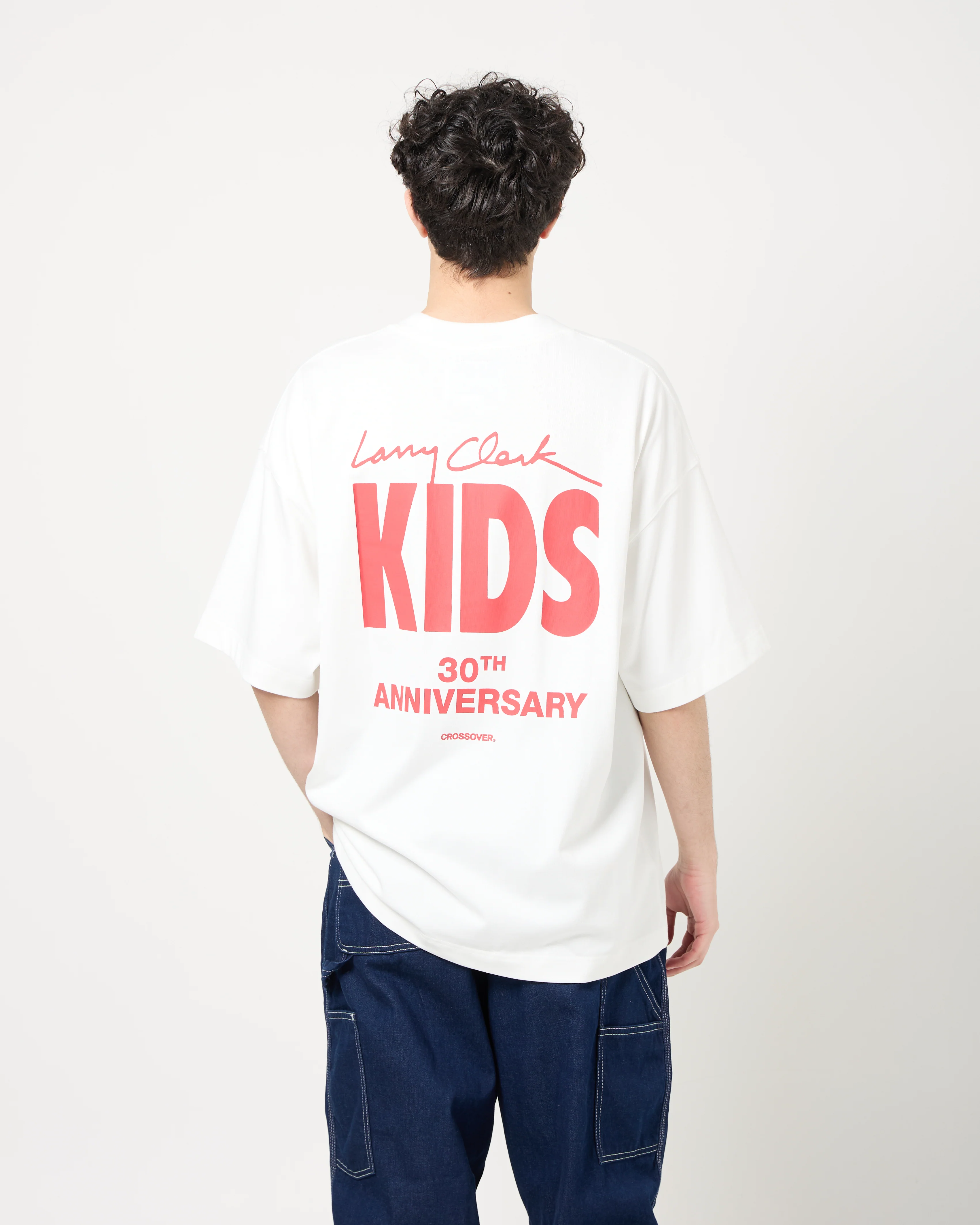 CROSSOVER® × KIDS by Larry Clark 30th Anniversary '02' Tee | White - Image 4