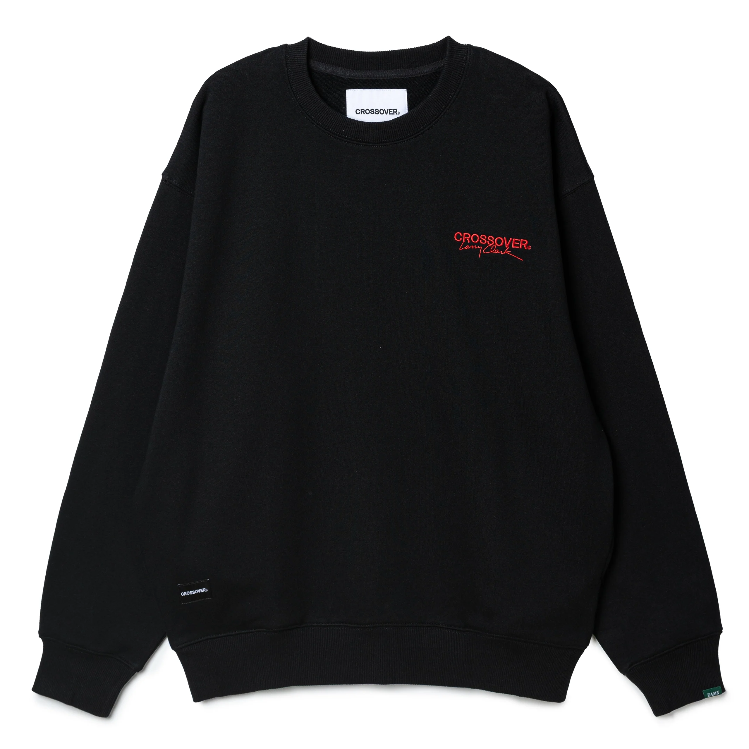 CROSSOVER® × KIDS by Larry Clark 30th Anniversary Crewneck Sweater | Black - Image 2