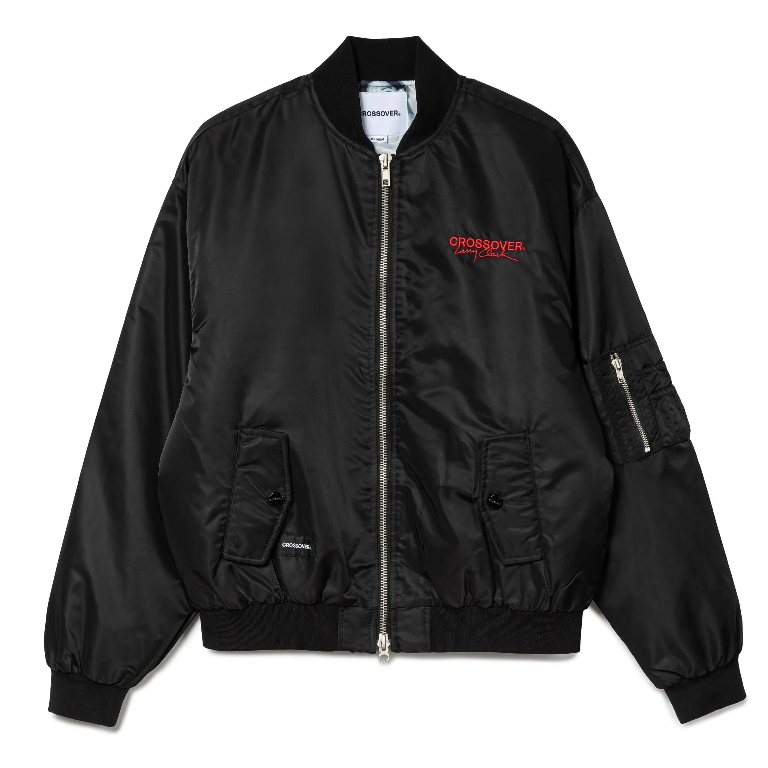 CROSSOVER® × KIDS by Larry Clark 30th Anniversary MA1 Jacket | Black - Image 2
