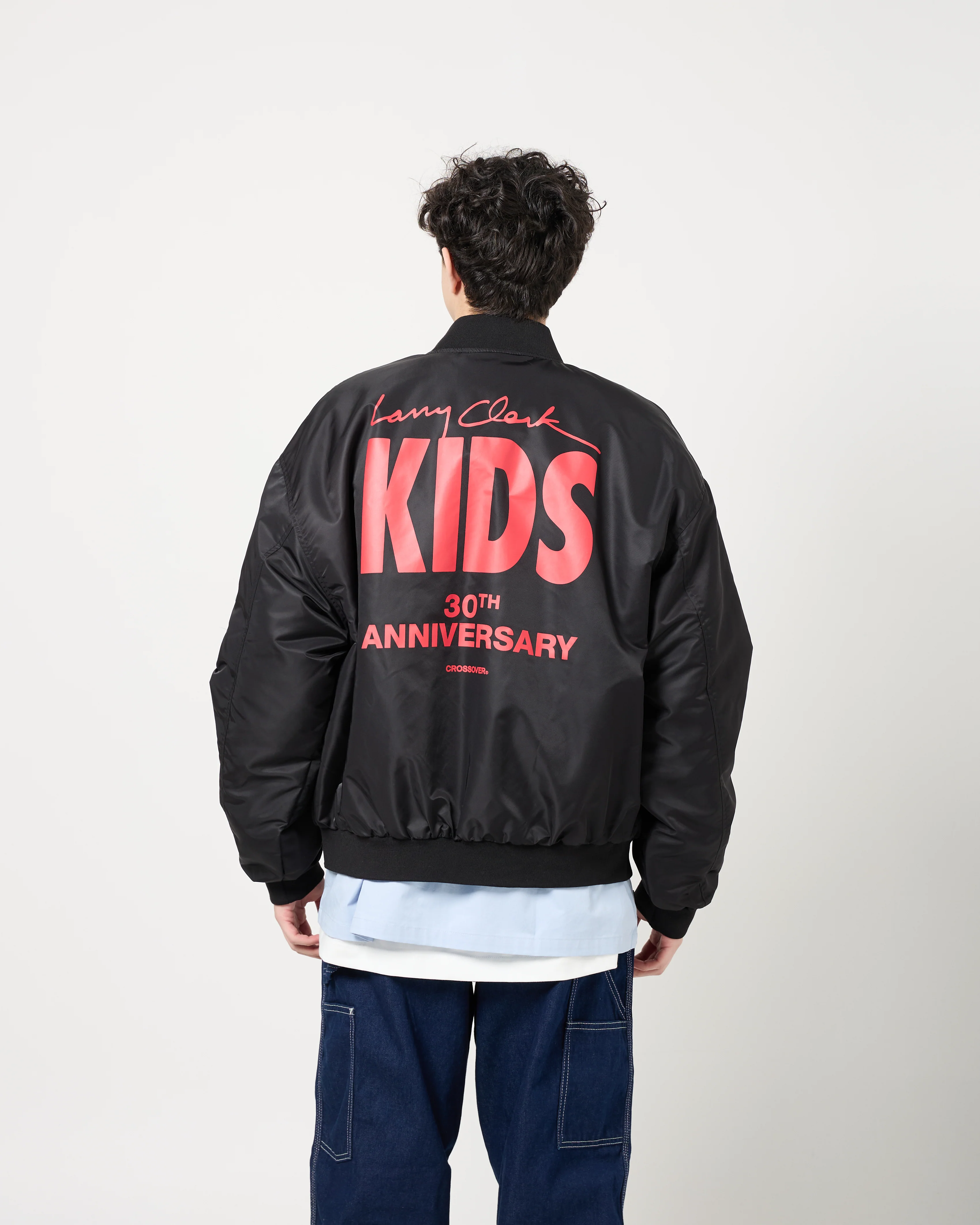 CROSSOVER® × KIDS by Larry Clark 30th Anniversary MA1 Jacket | Black - Image 4