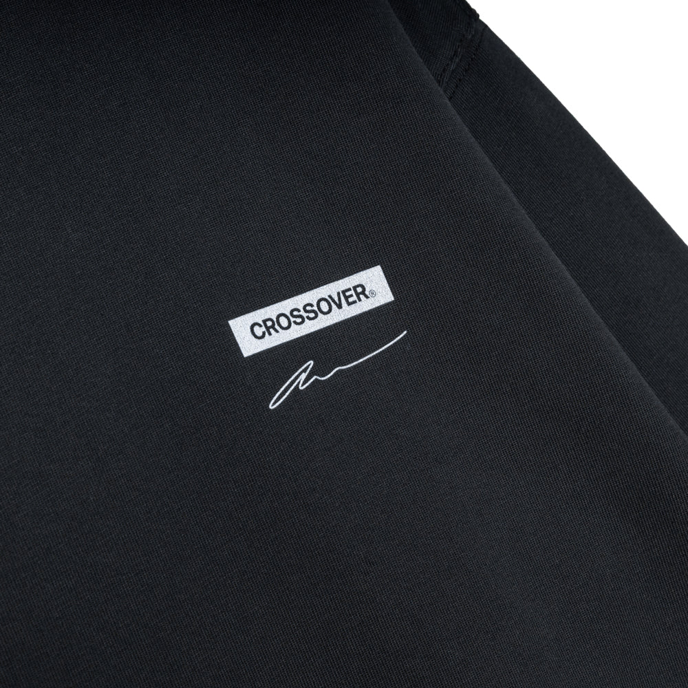 Crossover x Atsuko Tanaka L/S Tee | Black Faded - Image 3