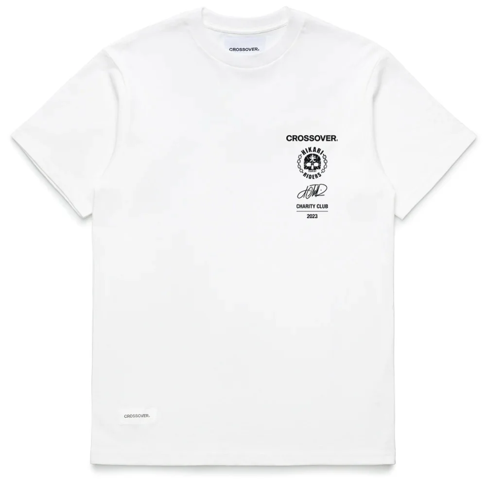 Crossover x Hikari Riders "Love Respect Unity" Tee by JEFR | White