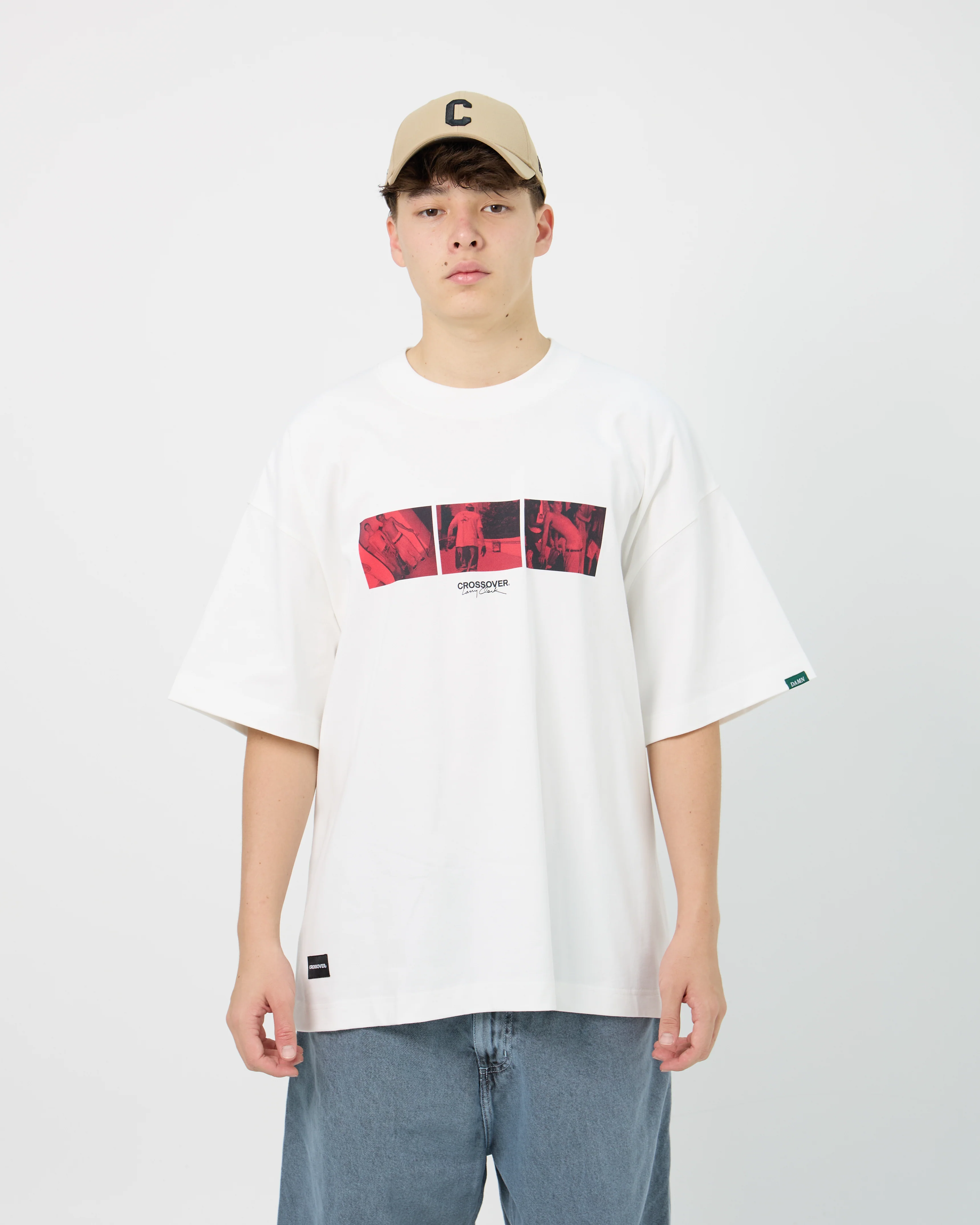 CROSSOVER® × KIDS by Larry Clark 30th Anniversary '06' Tee | White - Image 4