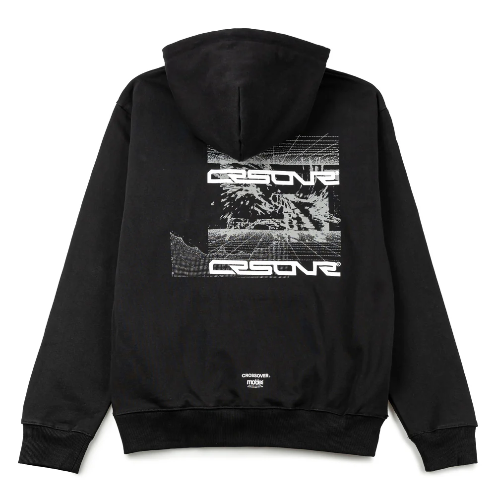 CROSSOVER x mo'des "Studio 4" Pullover Hoodie | Black - Image 2