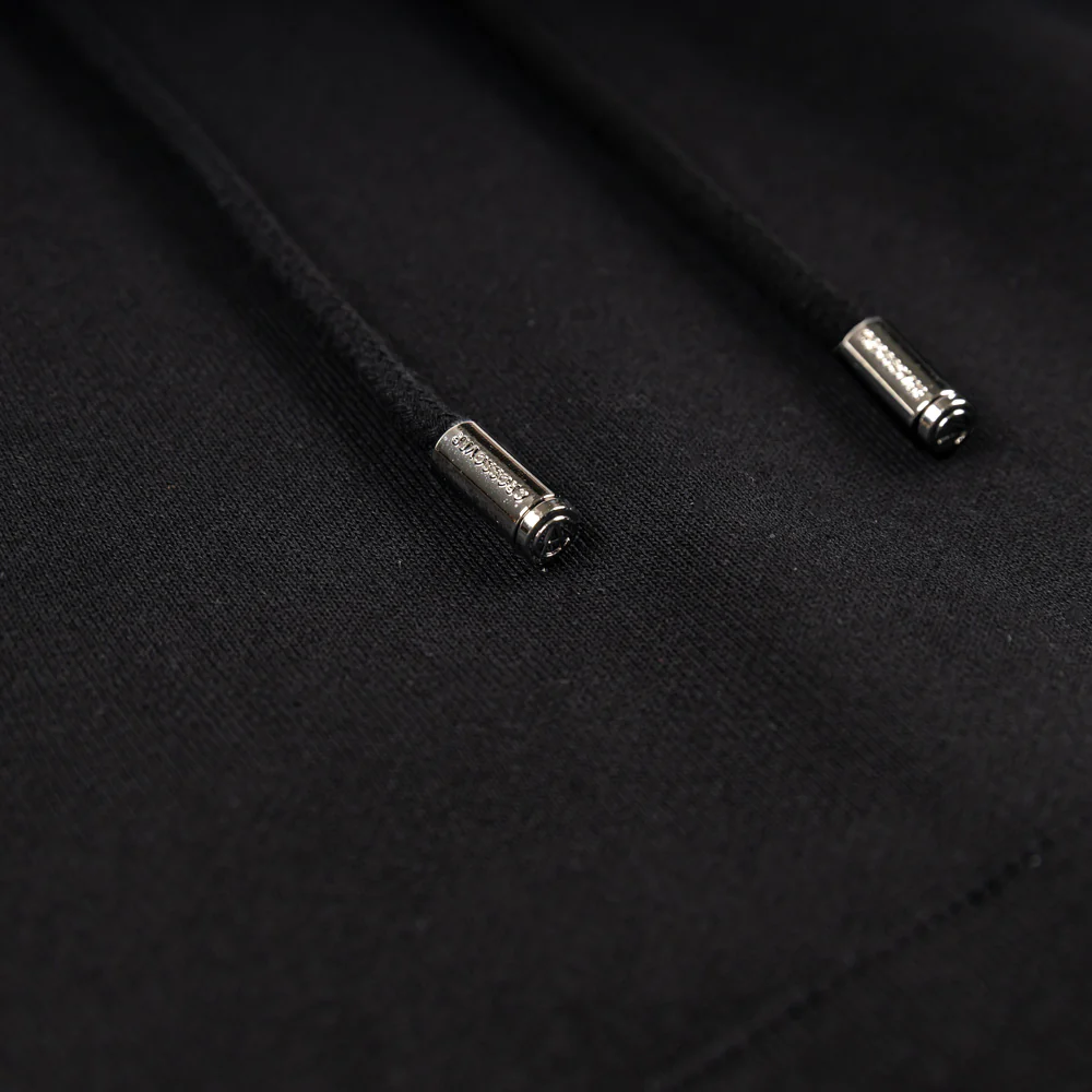 CROSSOVER x mo'des "Studio 4" Pullover Hoodie | Black - Image 4
