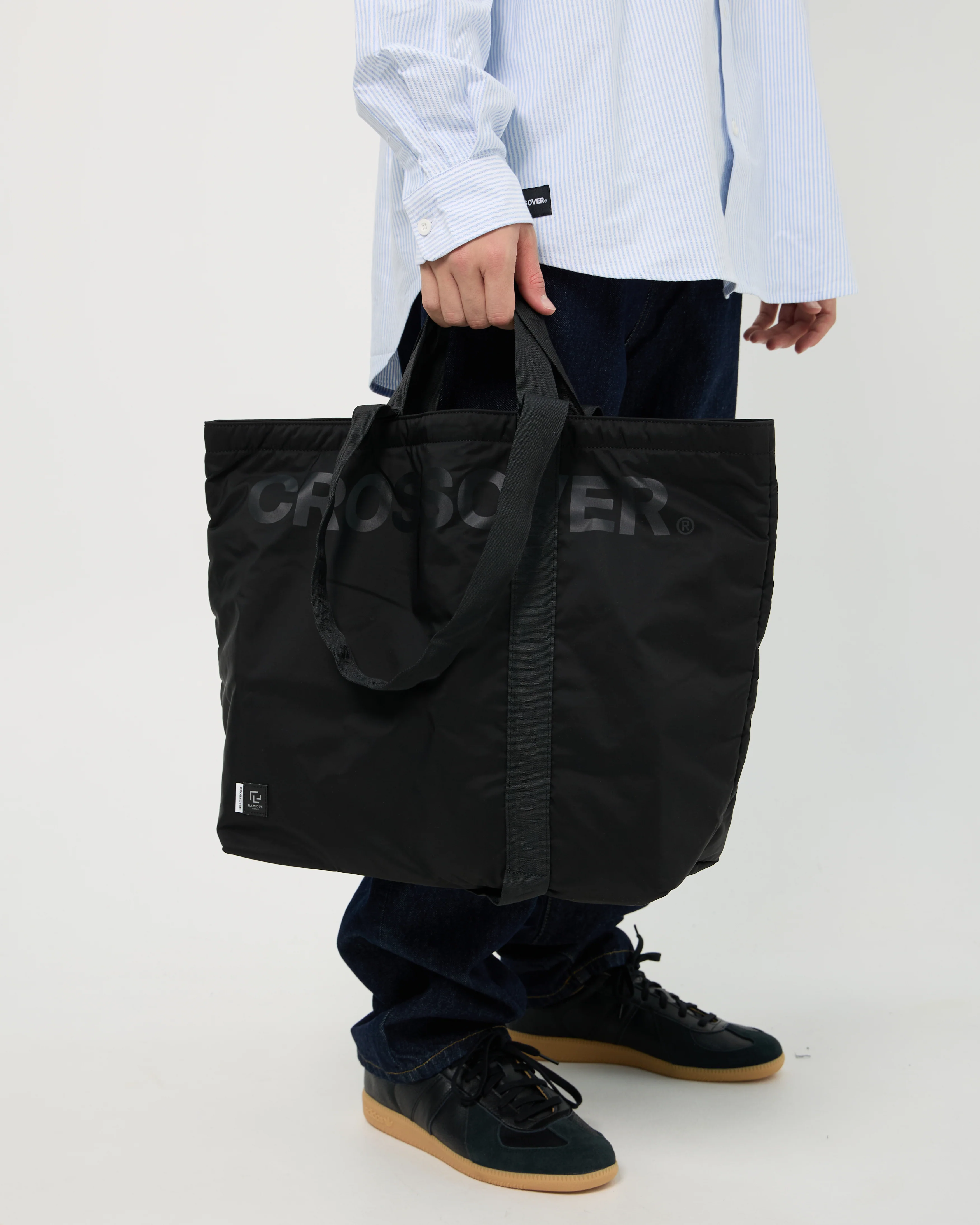 CROSSOVER x Ramidus Tote Bag (L) | Black - Image 4