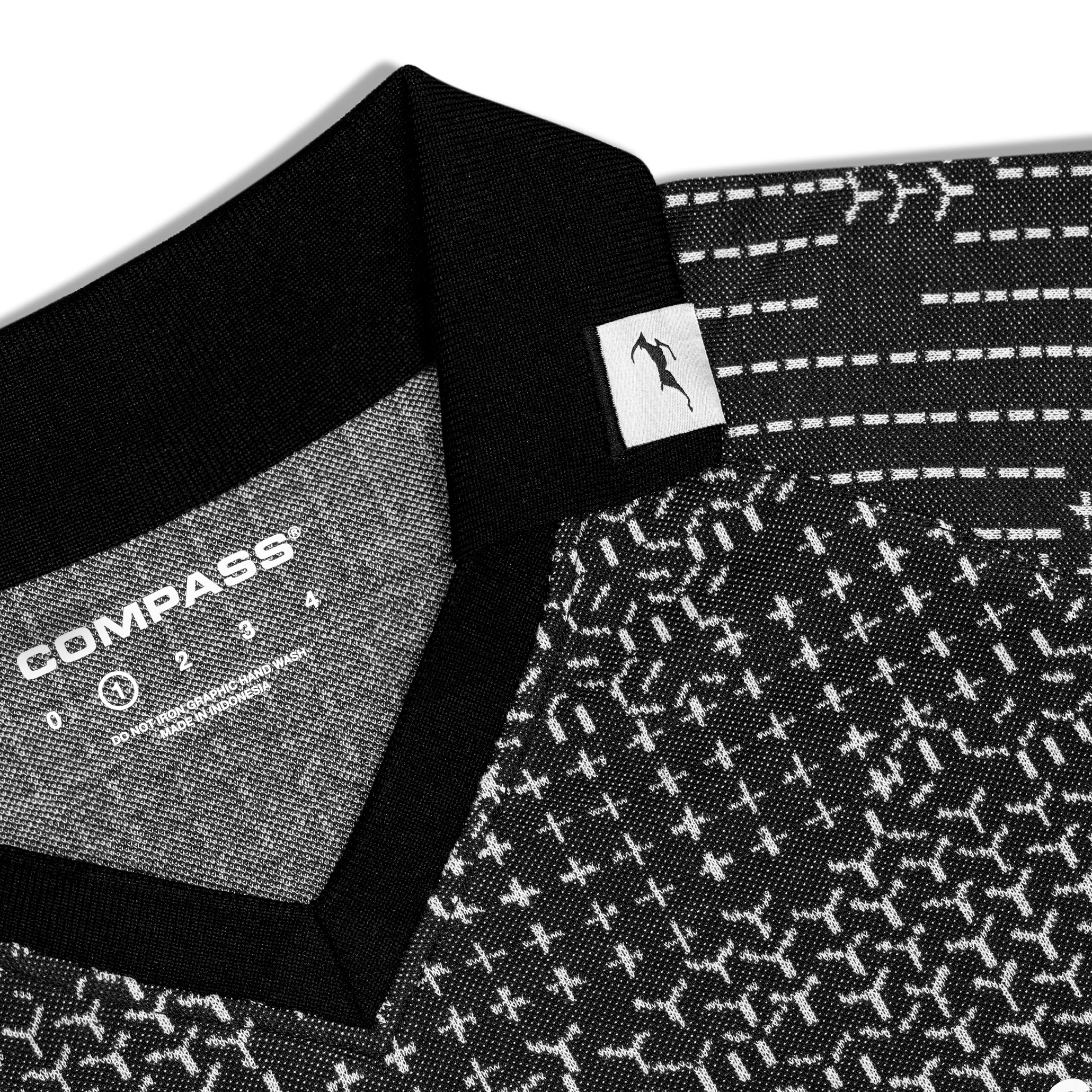 CROSSOVER x SEPATU COMPASS by FDMTL Jersey Sashiko KL | Black - Image 3
