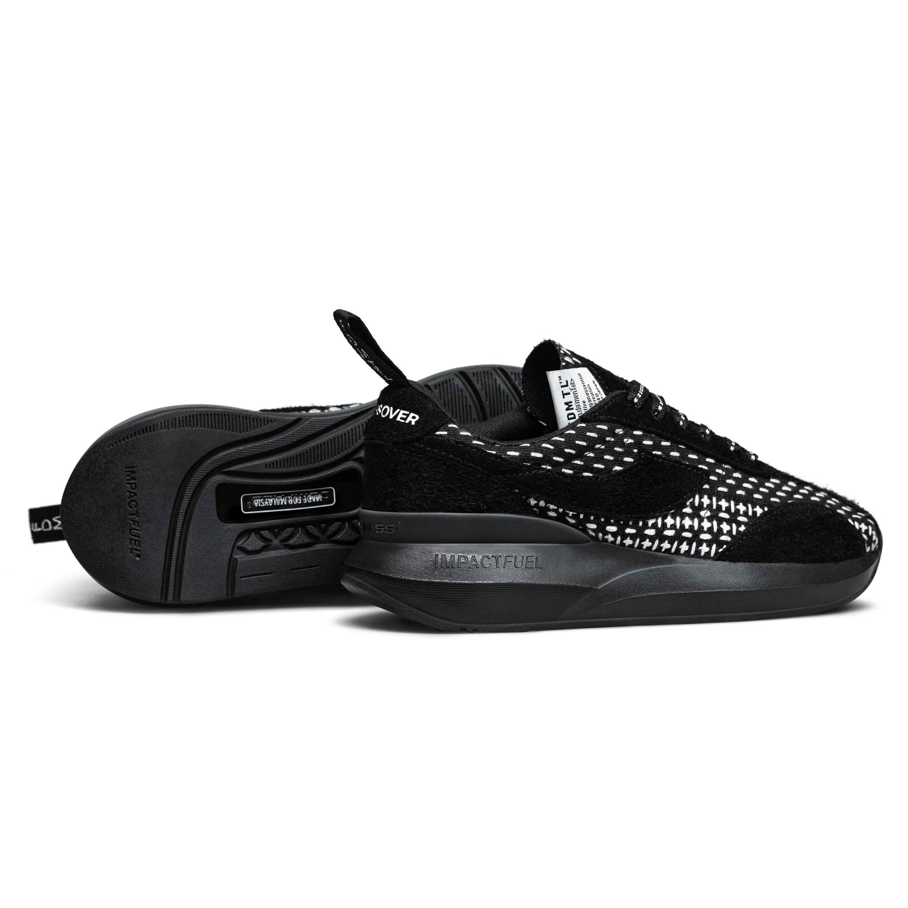 CROSSOVER x SEPATU COMPASS by FDMTL Velocity Sashiko KL | Black - Image 3