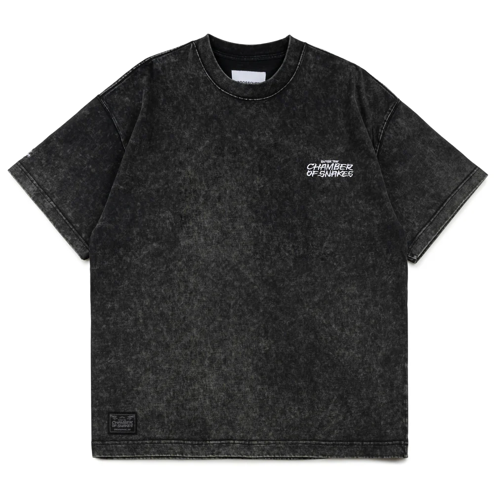 Crossover x Temple of Skate 'The Bonsai' Tee | Black Faded - Image 2