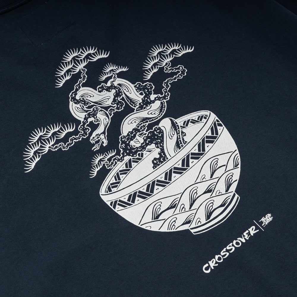 Crossover x Temple of Skate 'The Bonsai' Tee | Indigo - Image 3