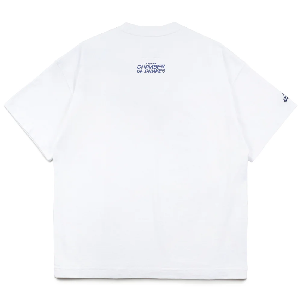 Crossover x Temple of Skate 'The Chamber of Snakes' Tee | White - Image 2