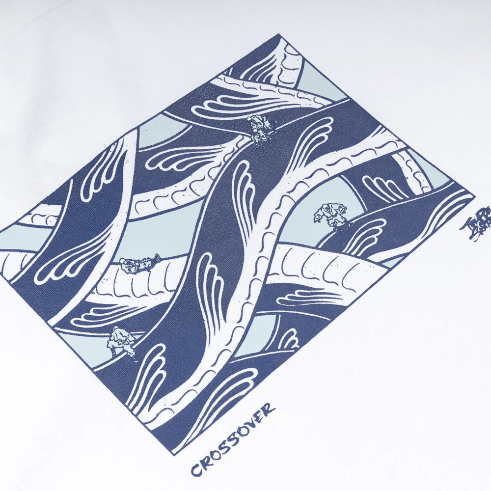Crossover x Temple of Skate 'The Chamber of Snakes' Tee | White - Image 3