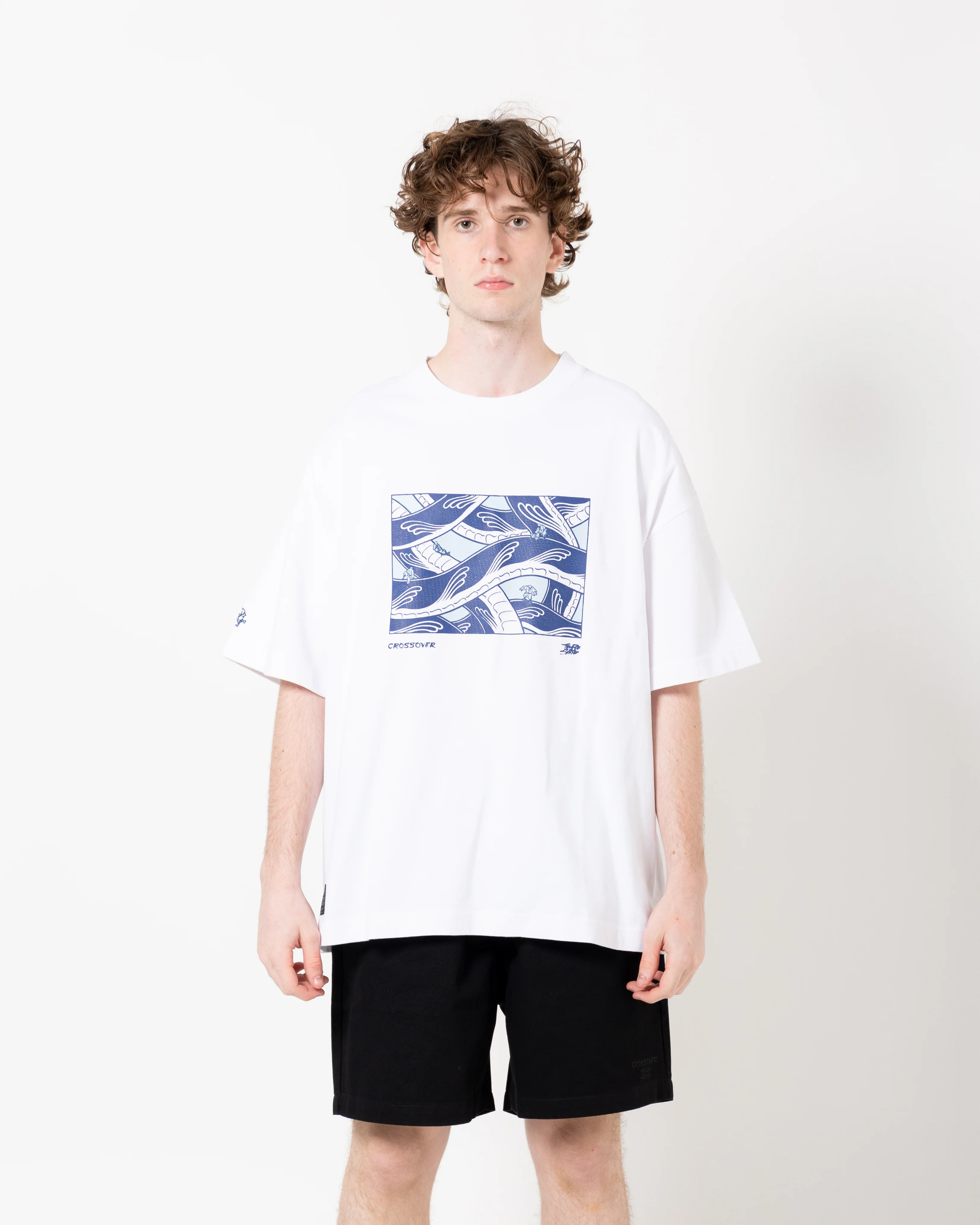 Crossover x Temple of Skate 'The Chamber of Snakes' Tee | White - Image 4