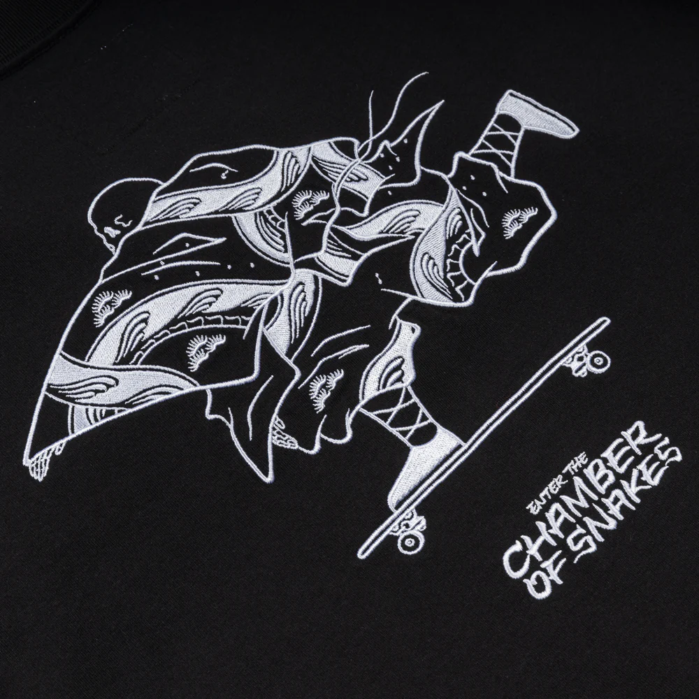 Crossover x Temple of Skate 'The Push' Tee | Black - Image 3