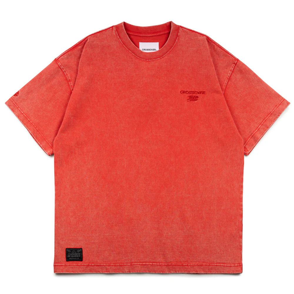 Crossover x Temple of Skate 'The Push' Tee | Red - Image 2