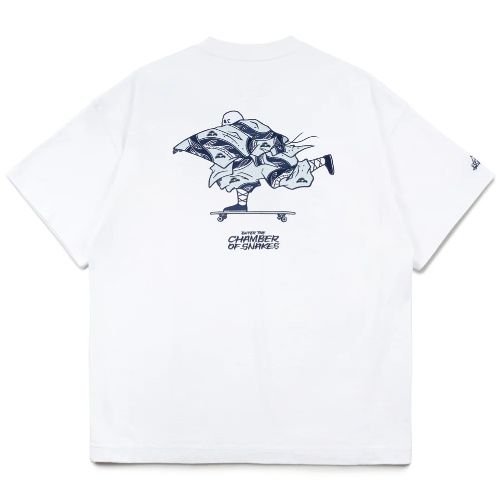 Crossover x Temple of Skate 'The Push' Tee | White