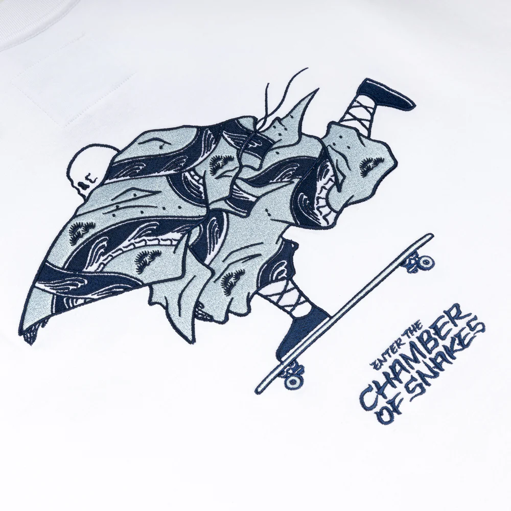 Crossover x Temple of Skate 'The Push' Tee | White - Image 3