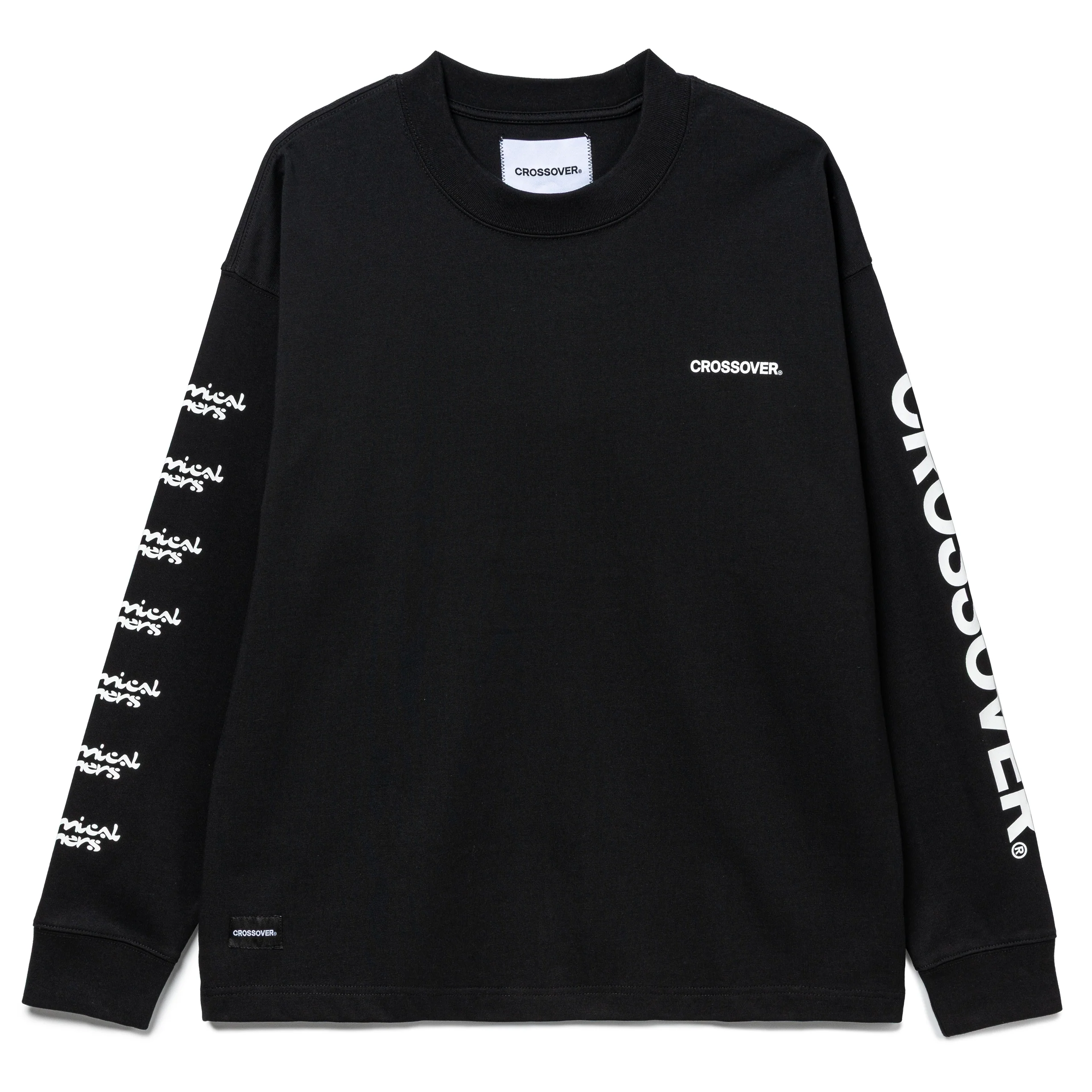 Crossover x The Chemical Brothers Push The Button L/S Tee | Black - Image 2
